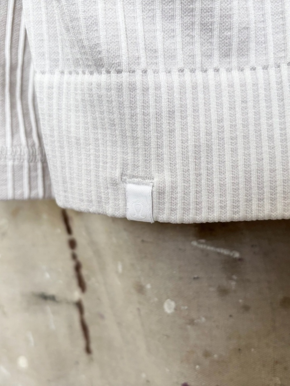 Lululemon Rest Less Cropped Half Zip, Rib White - Picture 5 of 6